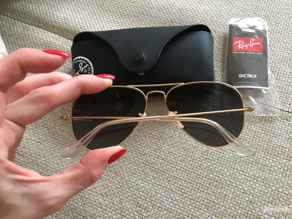 Очки Ray Ban RB3025 Aviator large metal, размер 55