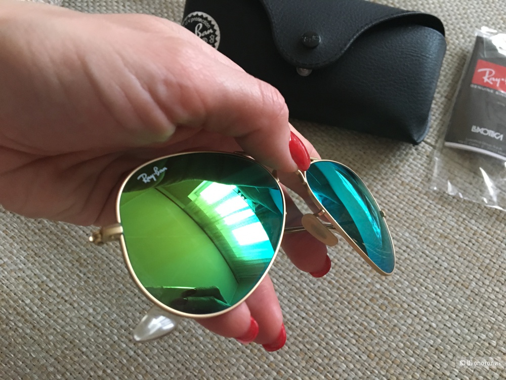 Очки Ray Ban RB3025 Aviator large metal, размер 55