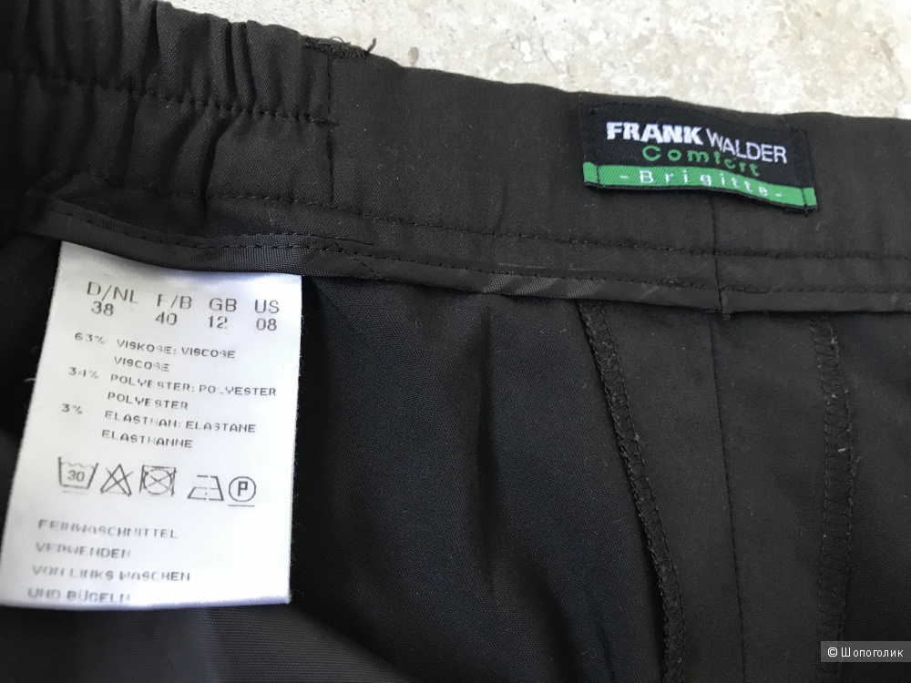 Немецкие темно-коричневые брюки Frank Walder 38, на 44-46 рос