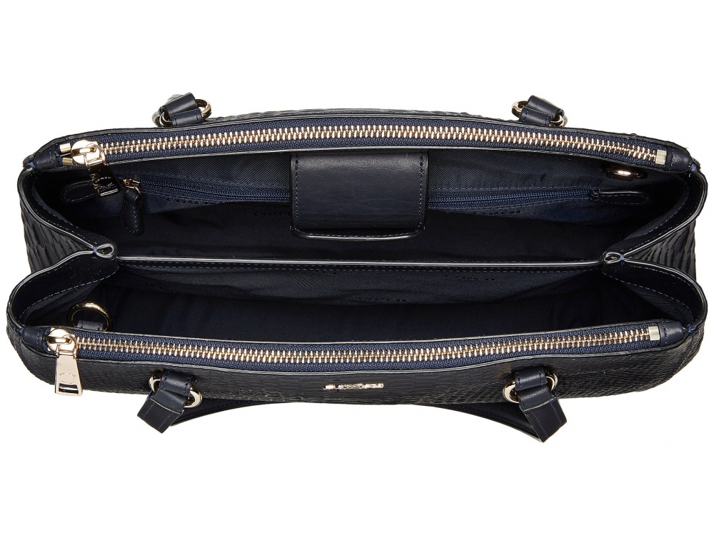Новая тёмно-синяя кожаная сумка COACH с тиснением «змейка» (продажа или обмен)