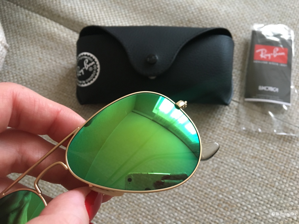 Очки Ray Ban RB3025 Aviator large metal, размер 55