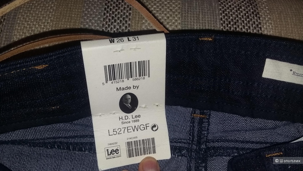 Джинсы с поясом Lee Jeans размер W26 L31