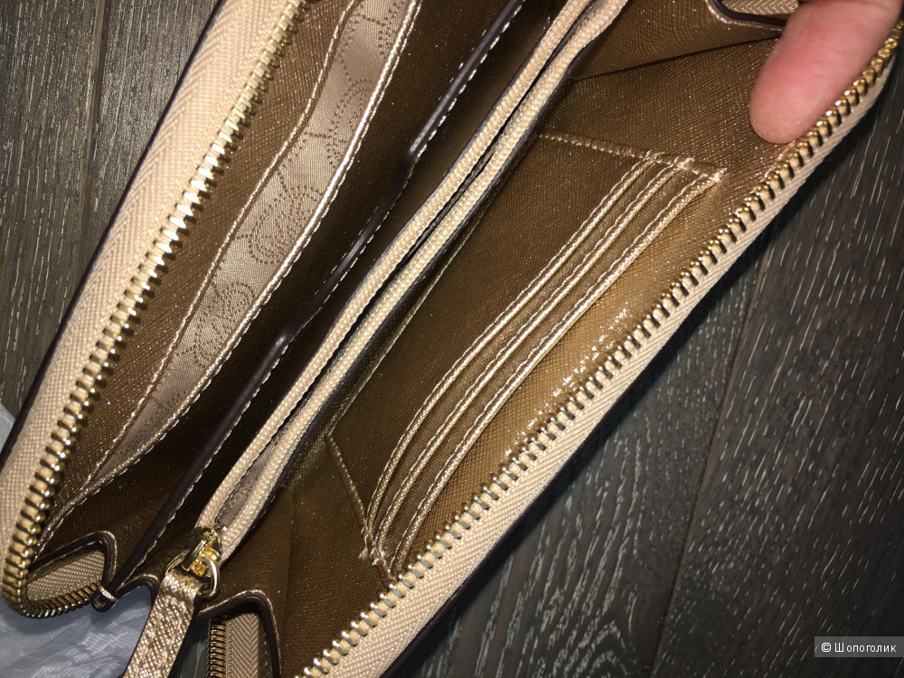 Кошелек Michael Kors, золотой металлик, оригинал
