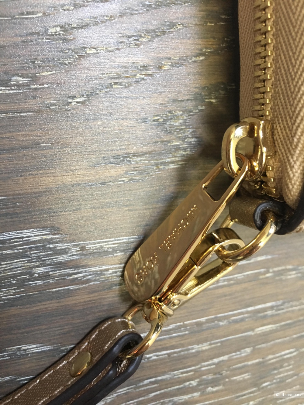 Кошелек Michael Kors, золотой металлик, оригинал