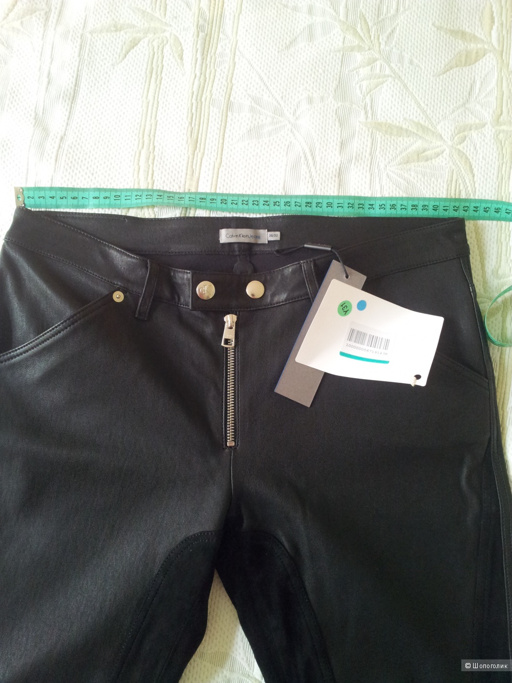 Кожаные брюки Calvin Klein Jeans 30/32