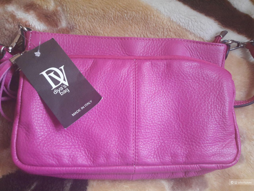 Сумка марки Divas Bag (Италия), цвет фуксия , натуральная кожа