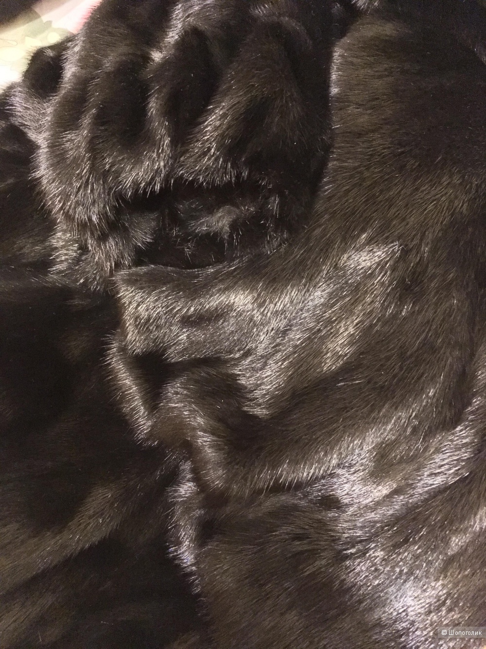 Шуба норковая « чёрный бриллиант», размер 44-46