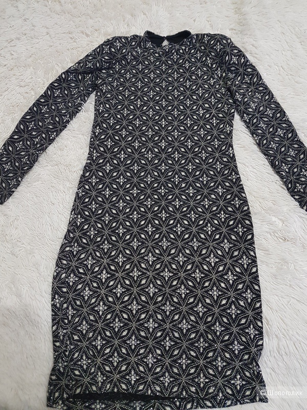 Платье River Island Long Sleeve Glitter Bodycon, 40 EUR, 14 UK, на 46 росс