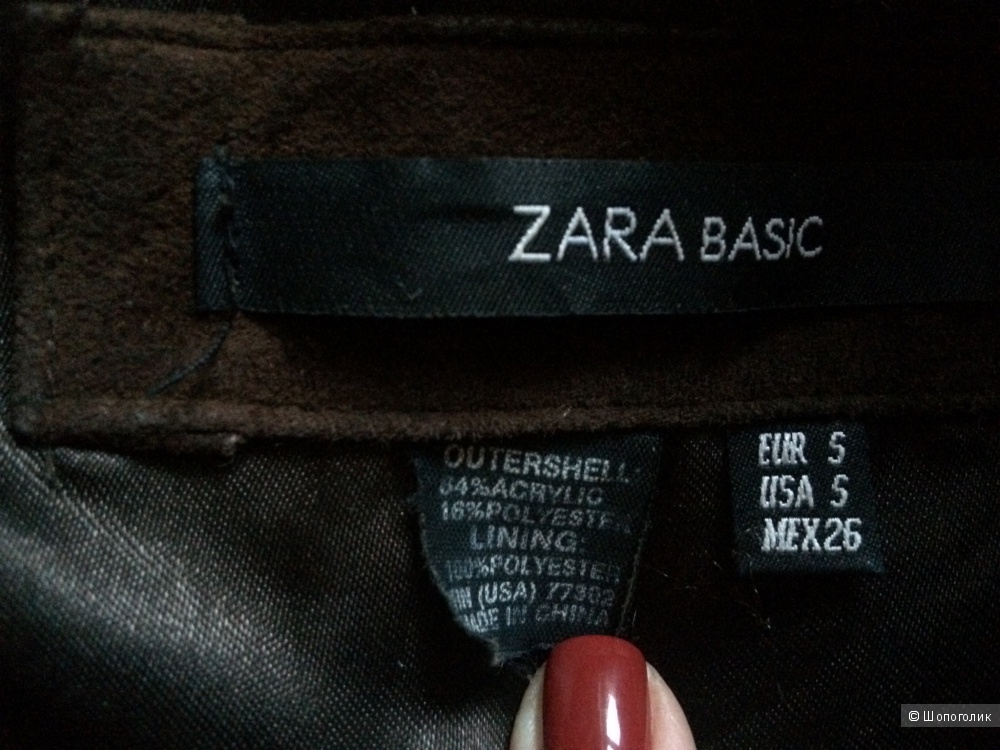 Шуба из искусствовенного меха Zara XS-S