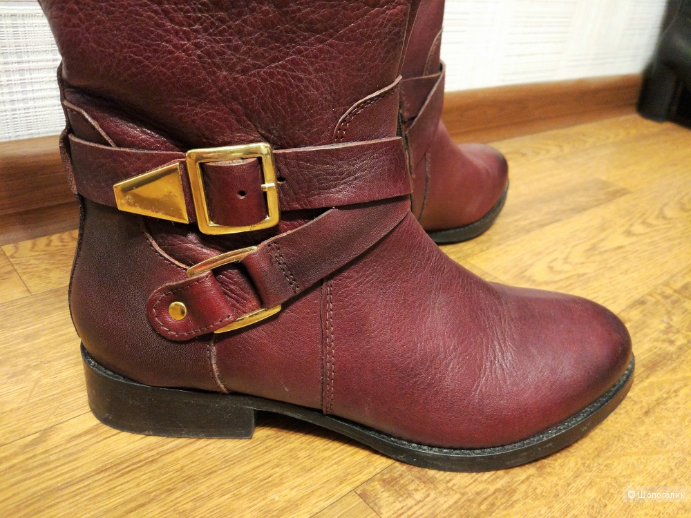 Кожаные сапоги Topshop 38 размера