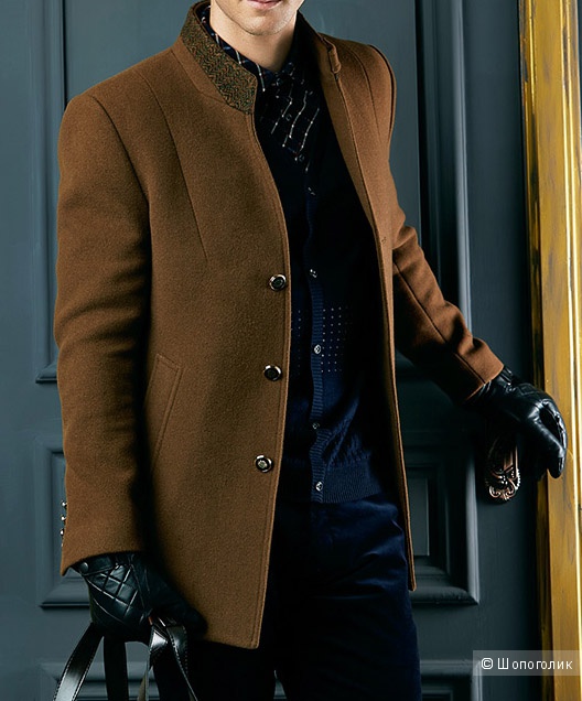 Стильное мужское пальто 48 размера