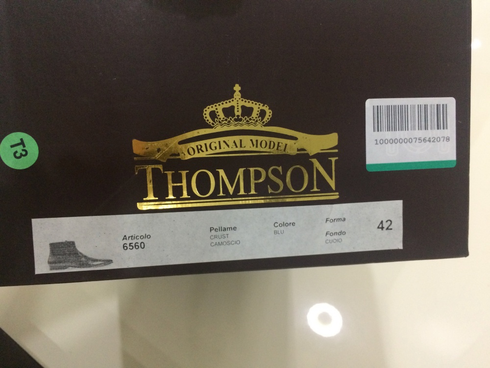 Новые мужские ботинки Thompson 41 (42 маркировка)
