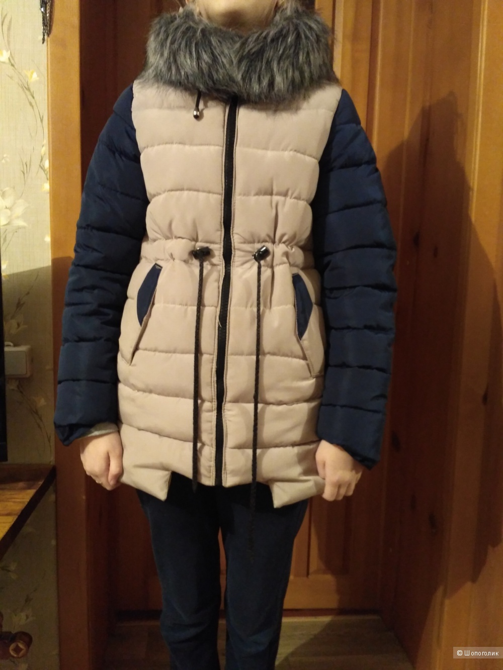 Зимняя куртка на девочку ростом от 146-152 см