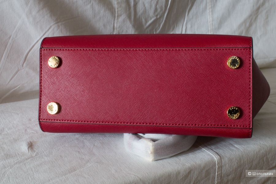 Сумка-портфель Michael Kors среднего размера (медиум), цвет вишневый