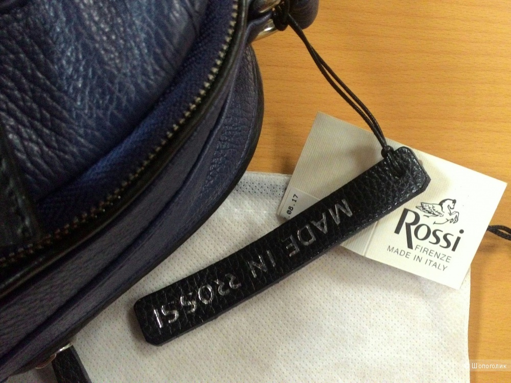 Новый мужской/унисекс рюкзак Bruno Rossi. Кожа, made in Italy