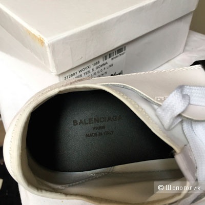 Кроссовки Balenciaga женские, 39 размер, белые с серым