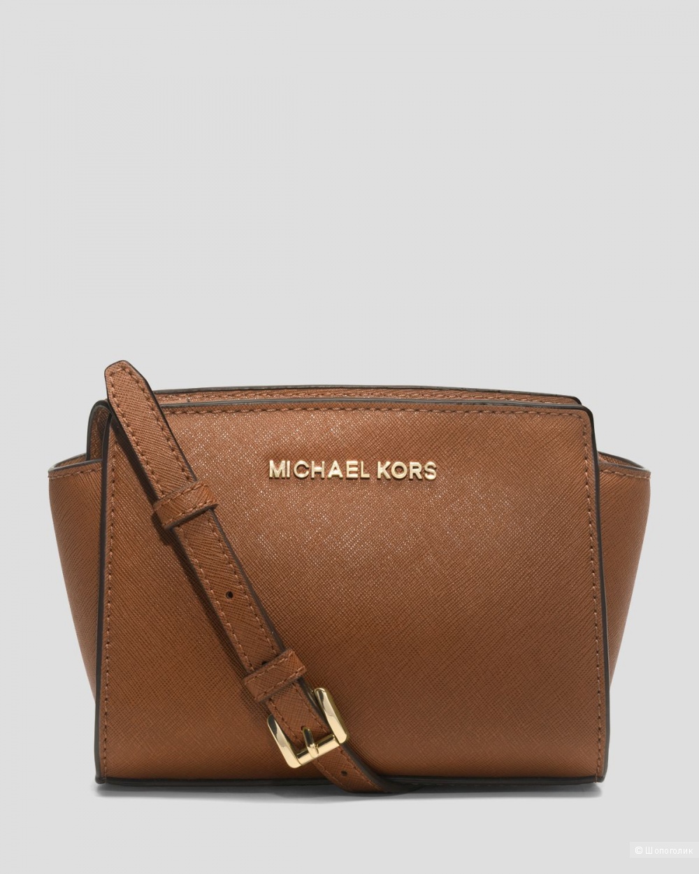 Сумка новая Michael Kors Selma mini цвет Багаж/коричневый Оригинал