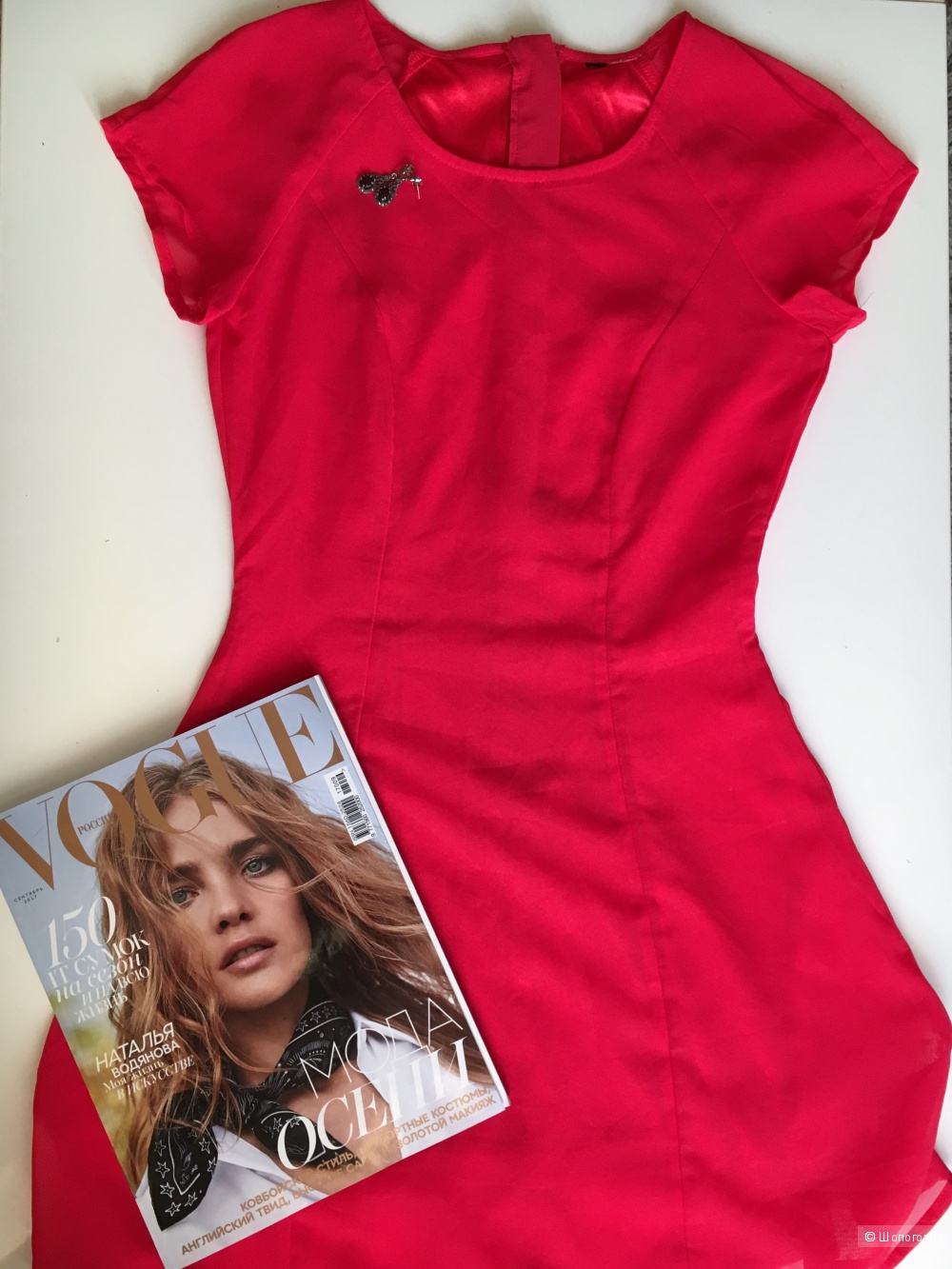 Красное платье H&M, размер XS