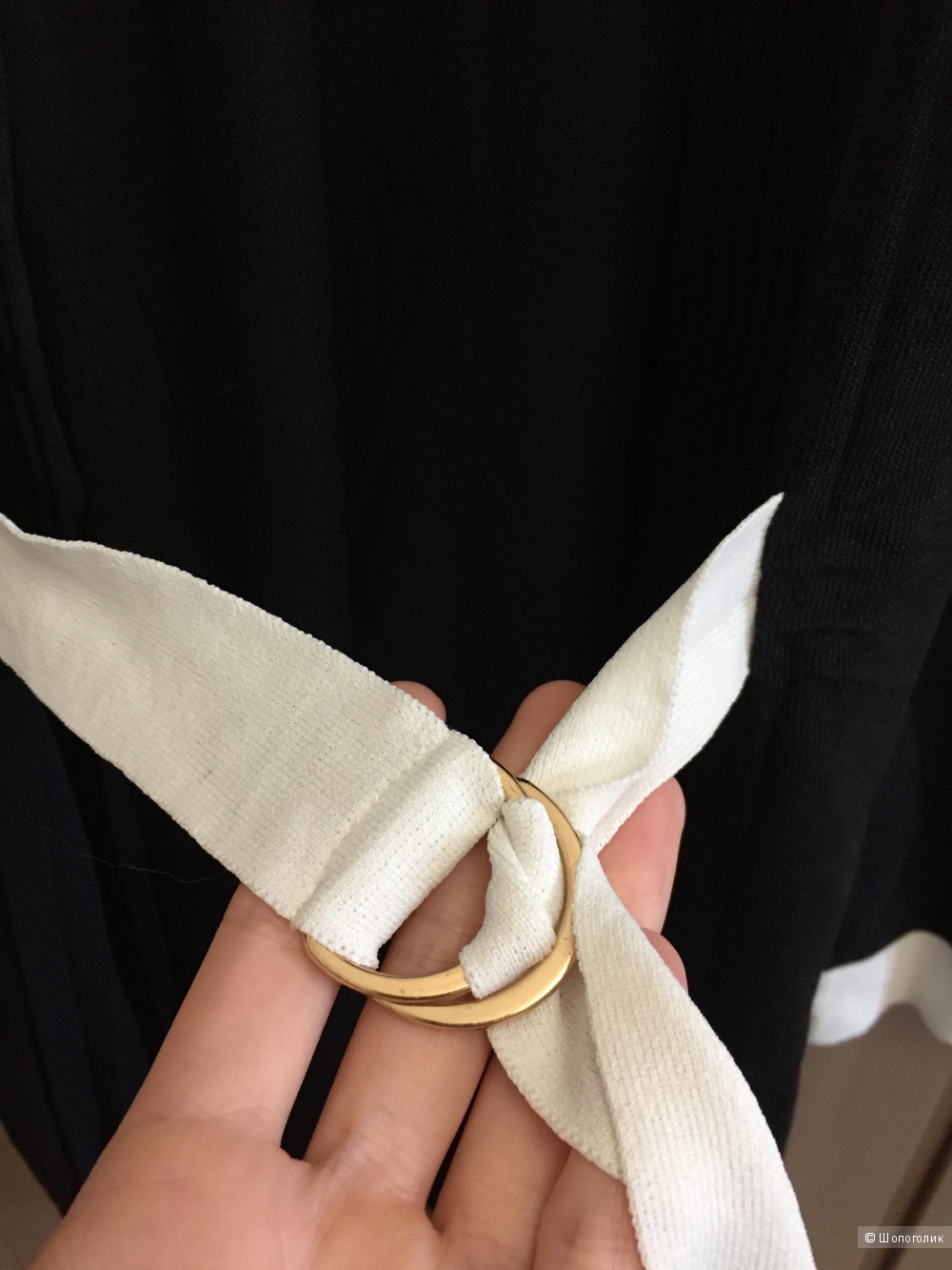 Кардиган Intimissimi черный с белой окантовкой S/M
