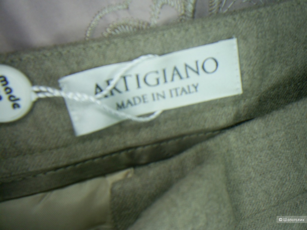 Шерстяные итальянские брюки от Artigiano 14 евр. на 48-50 рус.