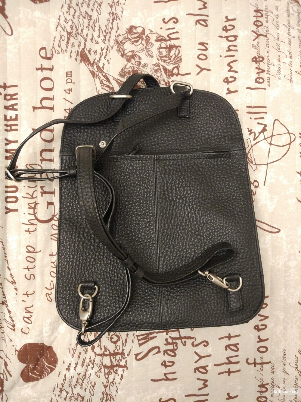 Стильный черный рюкзак Voi из кожзама