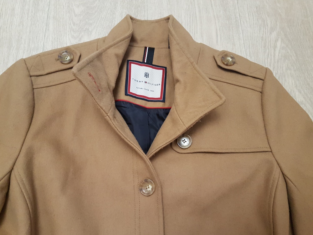 Шерстяное пальто (тренч) Tommy Hilfiger, размер XL