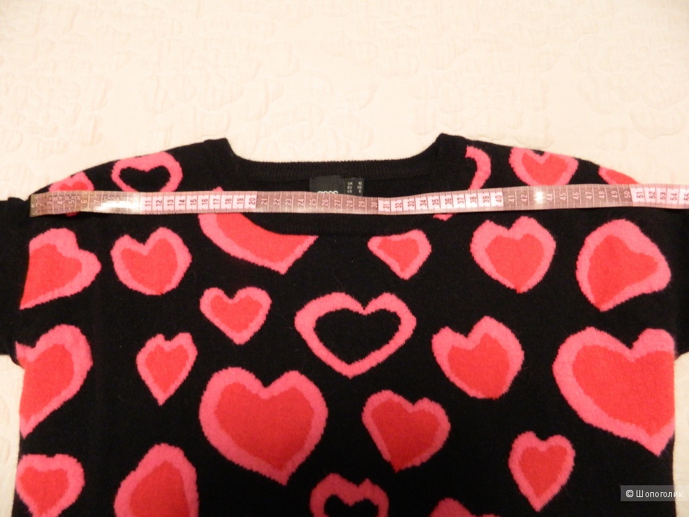 ASOS Jumper With Falling Hearts, 10 UK (36 EU)