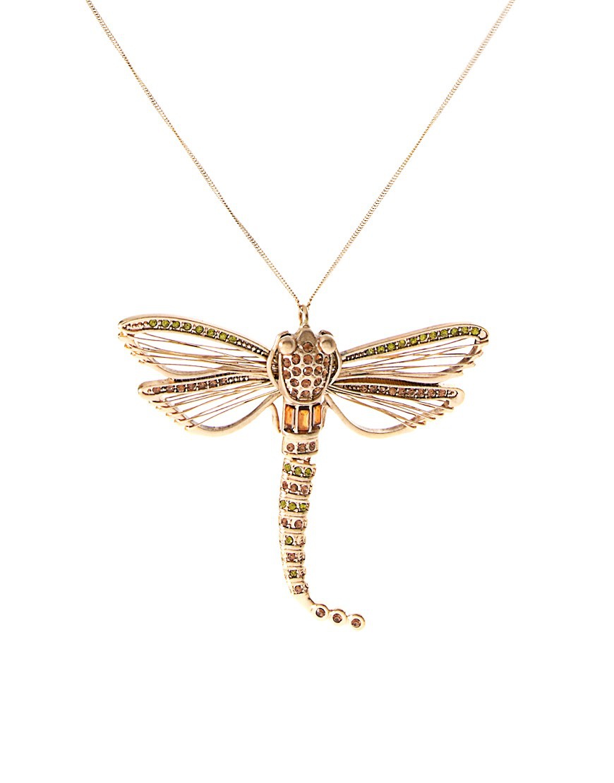 River Island Dragonfly Necklace