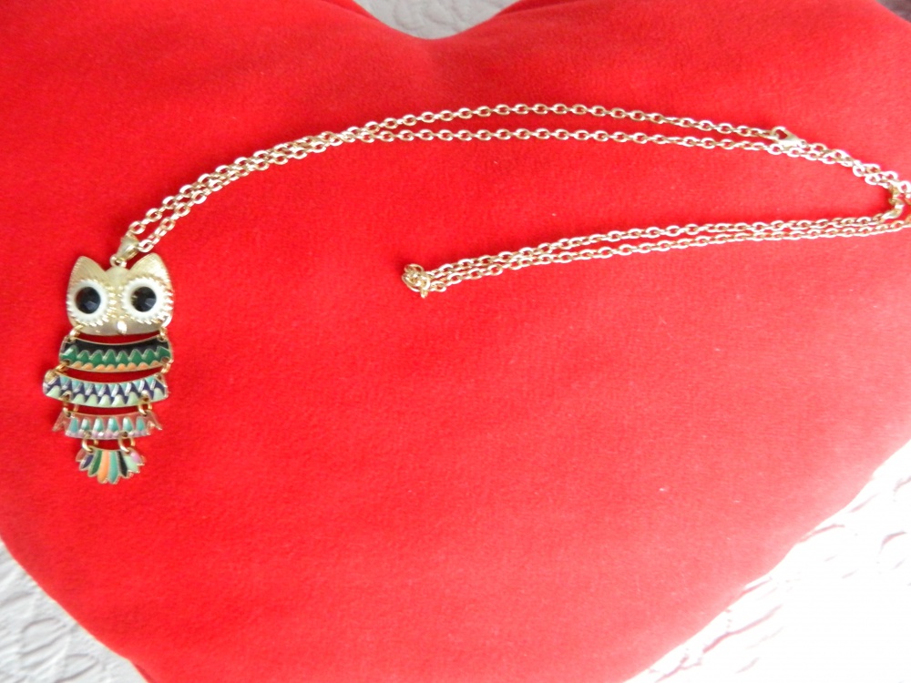 River Island Articulated Milly Owl Necklace