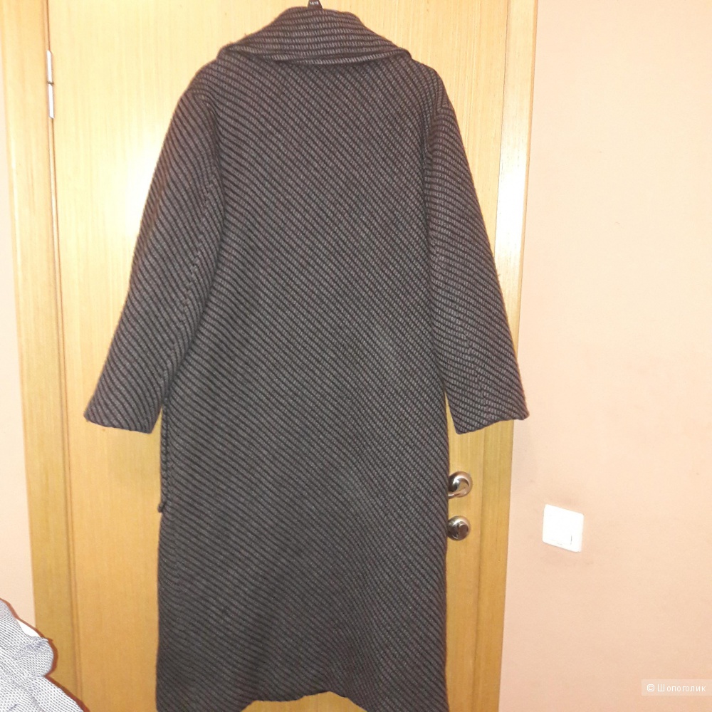 Пальто шерстяное oversize размер 48
