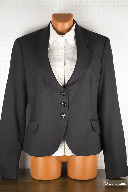 Пиджак новый женский Sisley (черный) , размер 46.