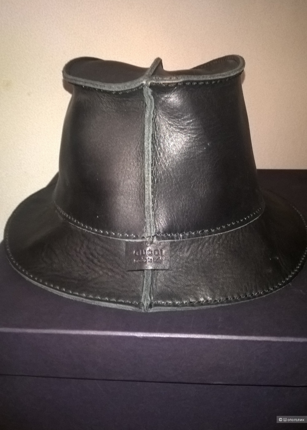 Кожаная шляпа GUCCI, оригинал
