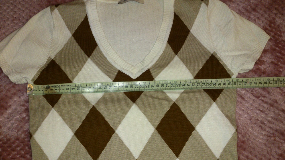 Кофта = пуловер с коротким рукавом MORE & MORE, размер 34 (нем) = 40-42 (рос), Германия