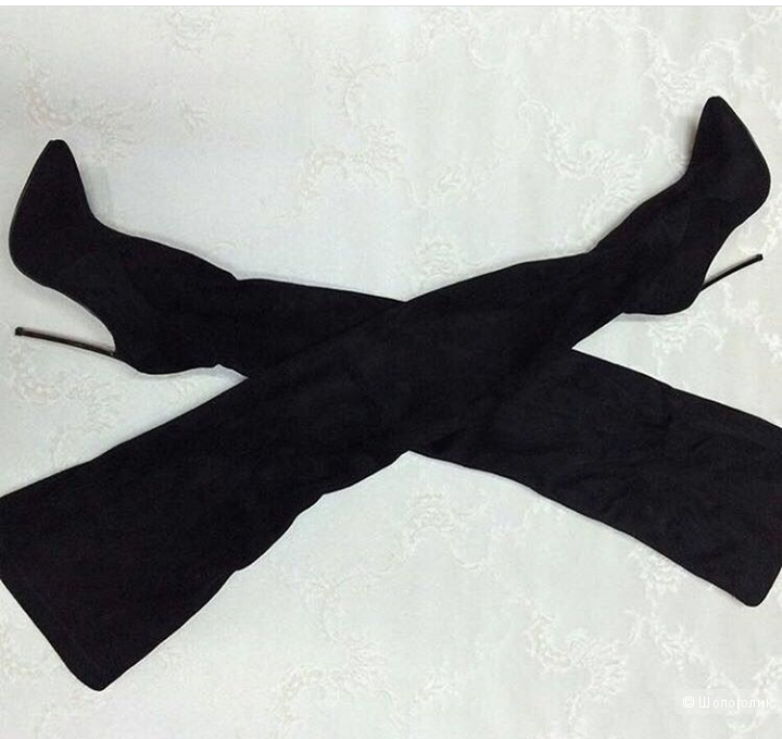 Ботфорты Саsadei, черного цвета , размер 37