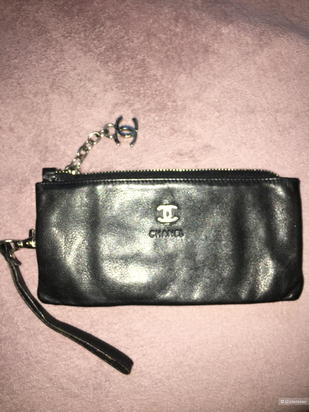 Клатч кошелек Chanel, реплика, размер 19*9