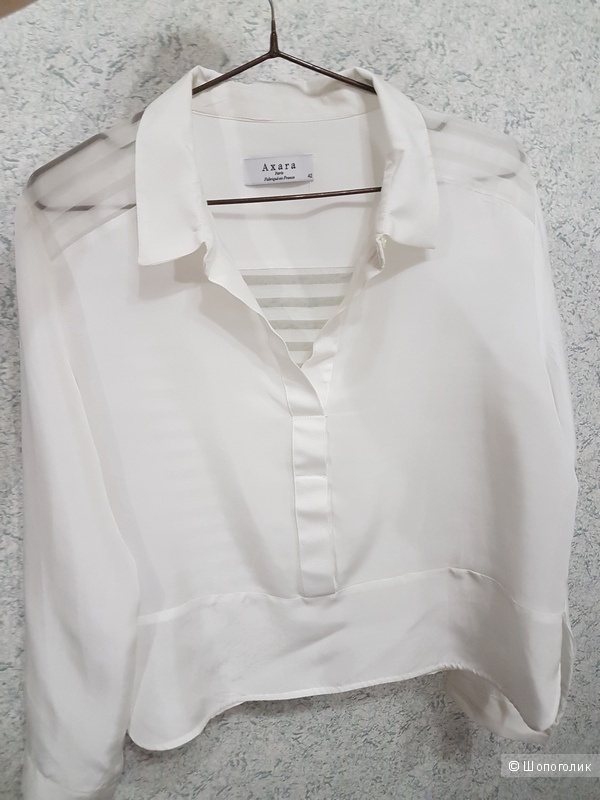 Блуза молочного цвета AXARA PARIS, 48 (Росс)  дизайнер:42 (FR)