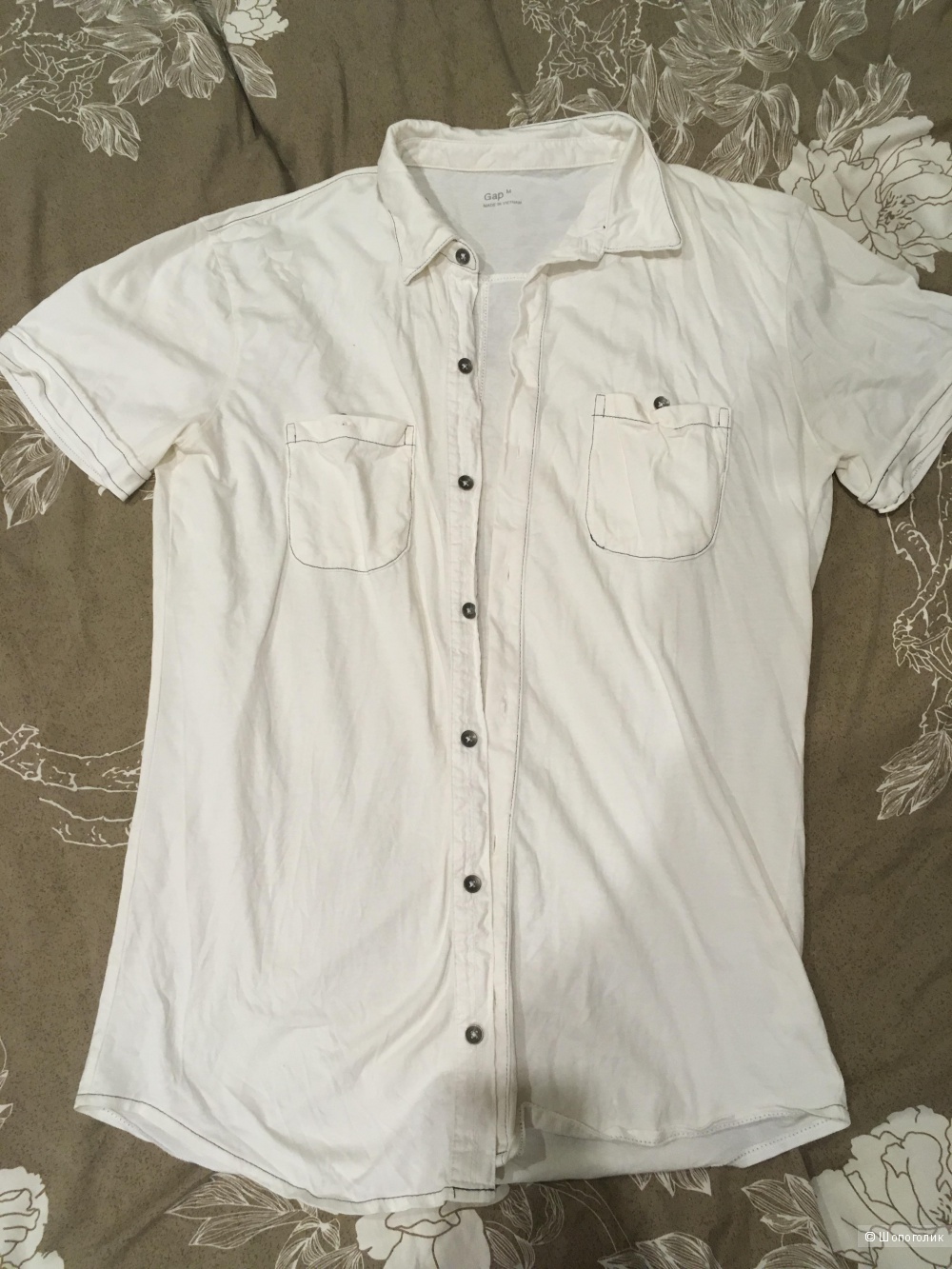 Рубашка мужская Gap, хлопок, размер L