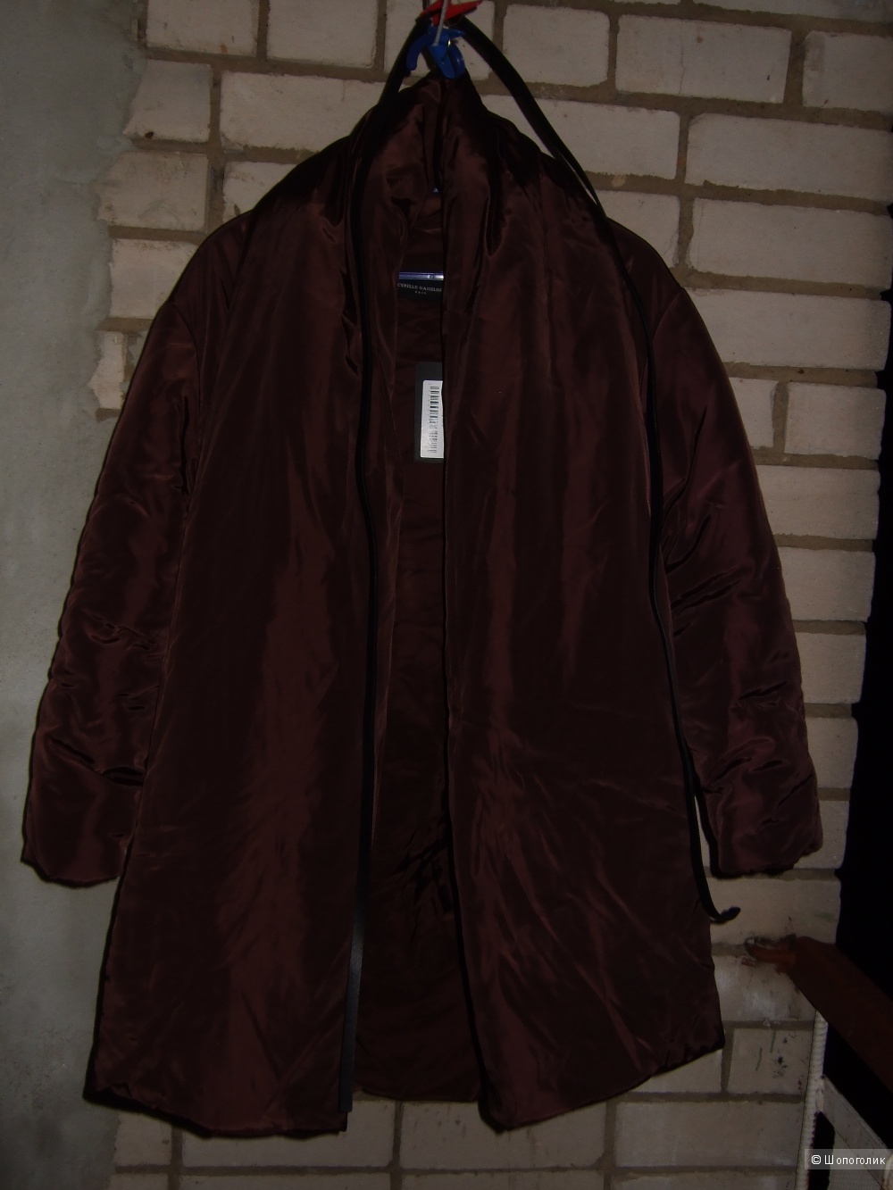Пальто Cyrille Gassiline цвет горький шоколад. Новое. S-M размер