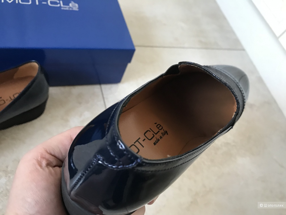 Новые итальянские кожаные туфли (мокасины) MOT-CLe, размер 38