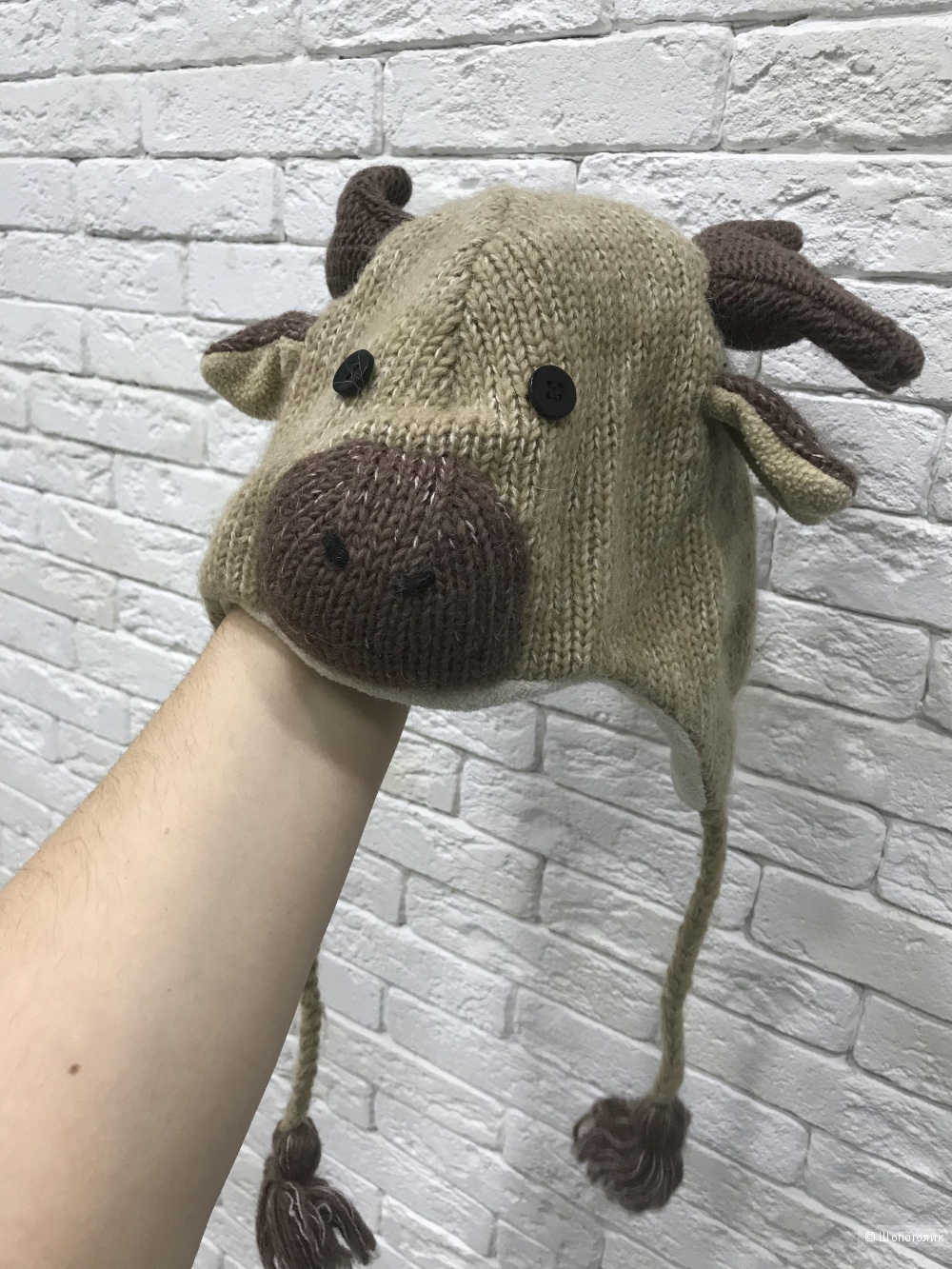 Вязанная шапка Hand Made Knitwits /р-р:52-54