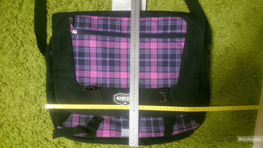 Сумка для ноута Grip by High Sierra Payback Messenger Bag - Punk Plaid/Black