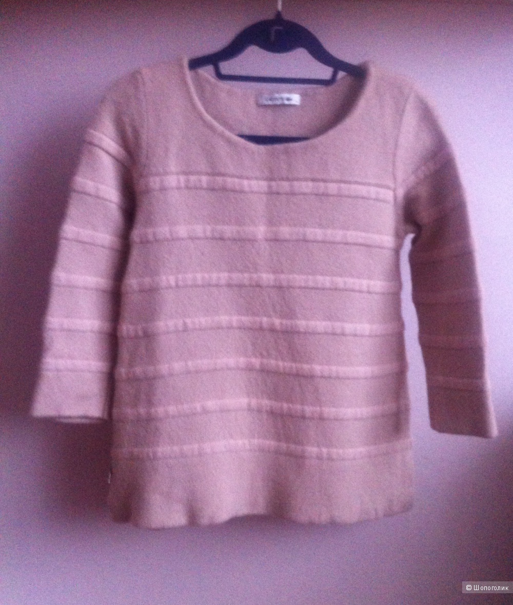 Теплый пудровый свитер Lacoste, S