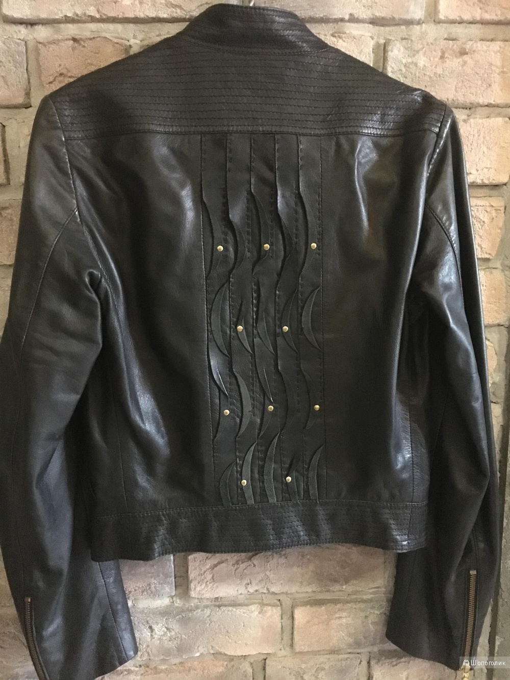 Куртка кожаная Roberto Cavalli, оригинал, размер 42-44