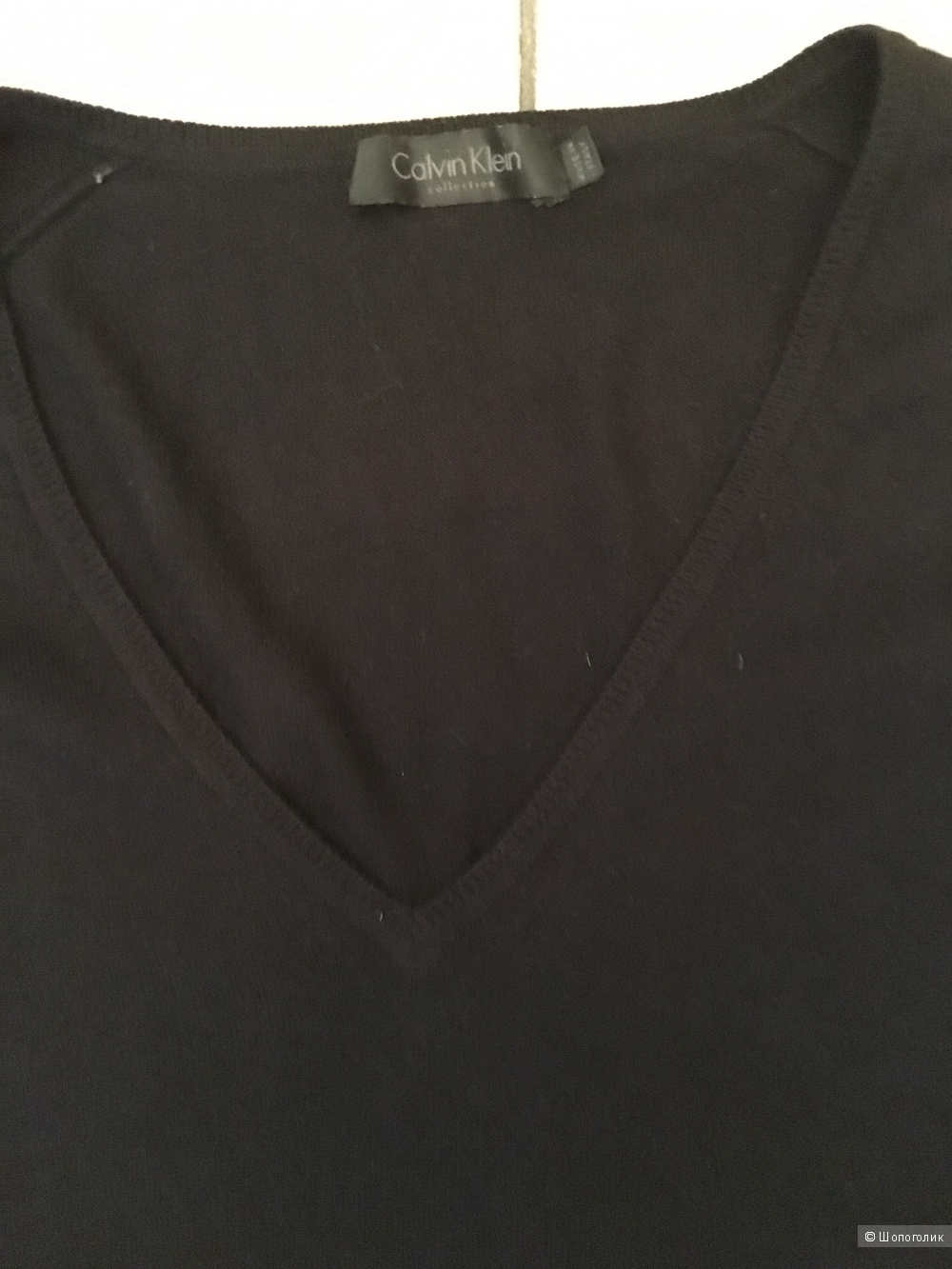 Черный кашемировый пуловер Calvin Klein Collection размер L (на M/S)