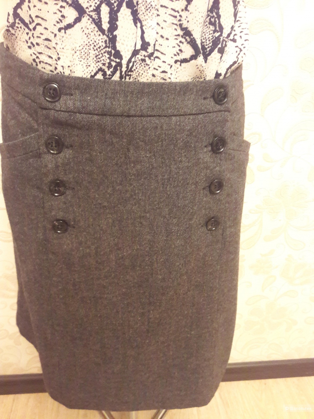 H&M: твидовая теплая юбка, 42 евро