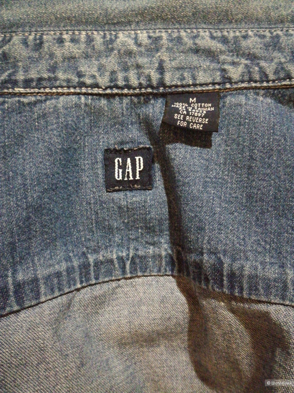 Джинсовая женская рубашка Gap размер М