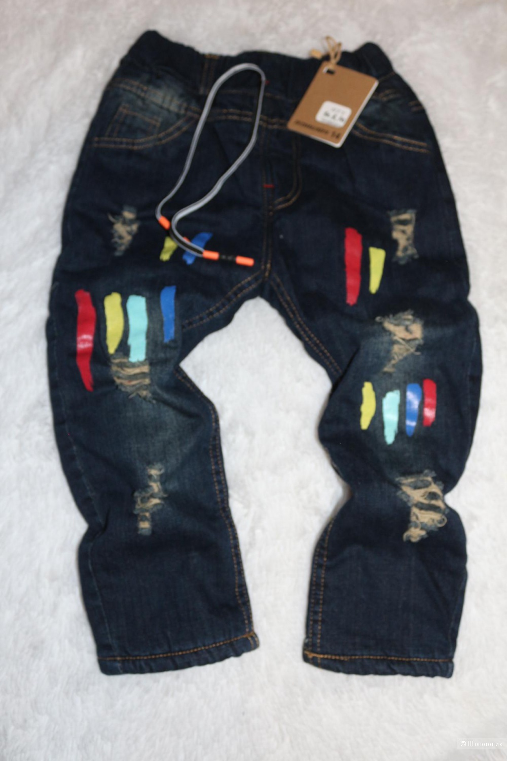 Детские джинсы на рост 110 зимнии