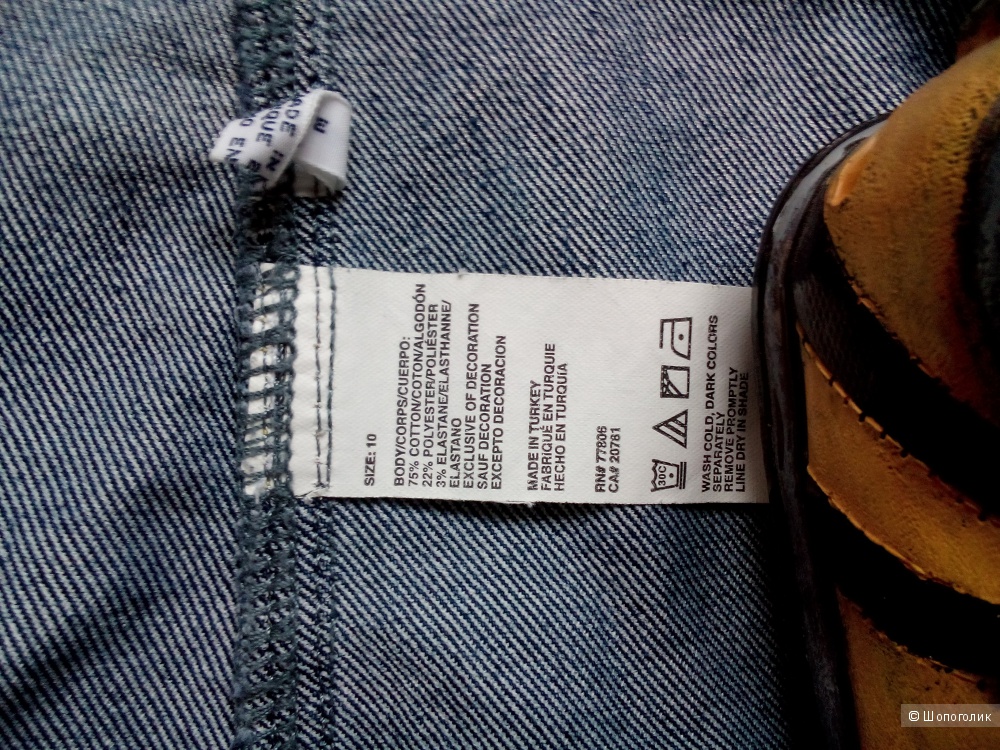 Пиджак джинсовый TOMMY HILFIGER в размере 10 US