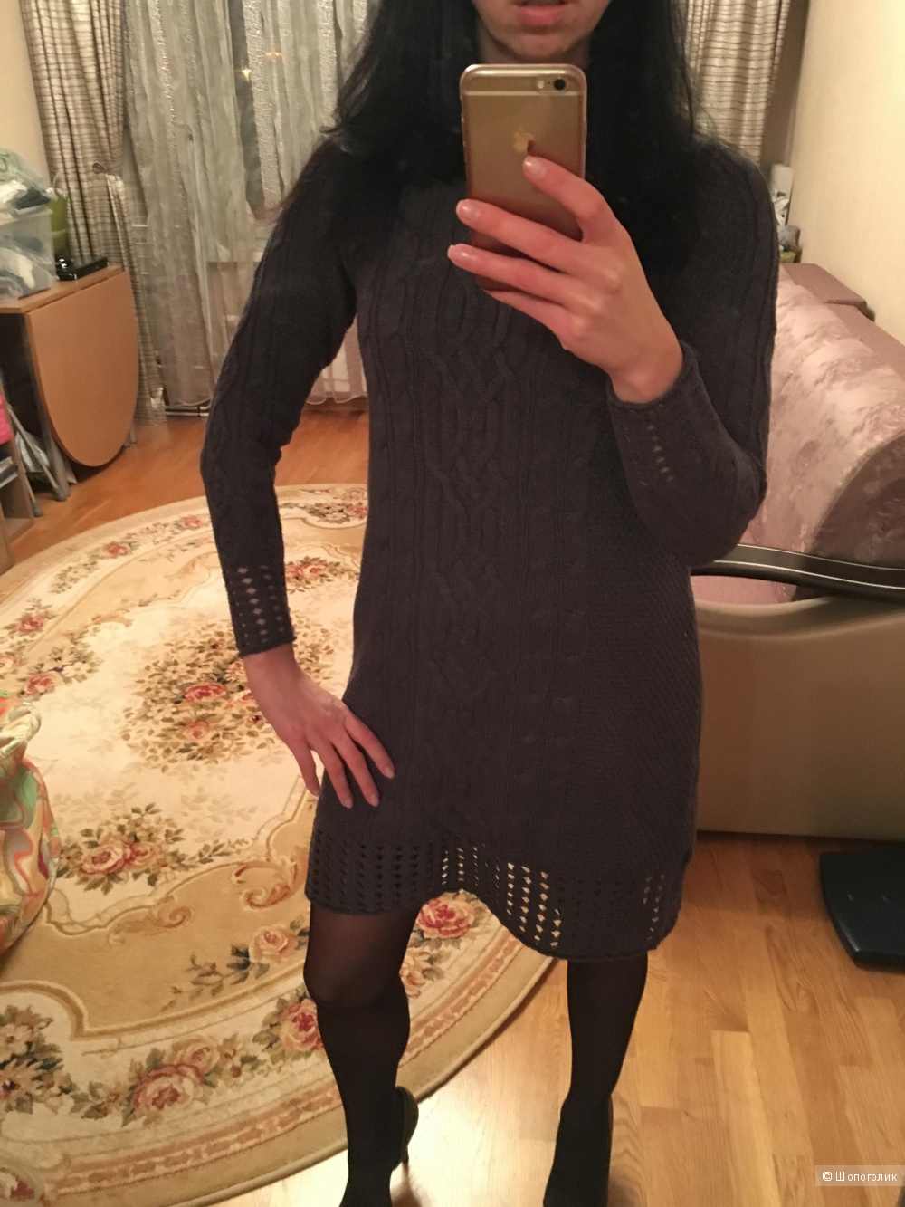 Зимнее платье S