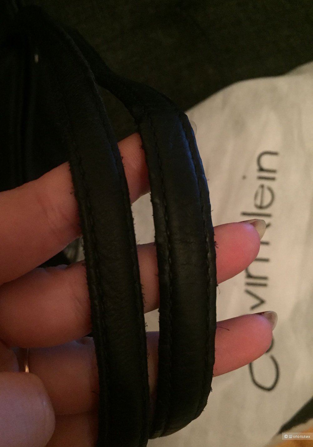 Сумка из натуральной кожи Calvin Klein. один размер